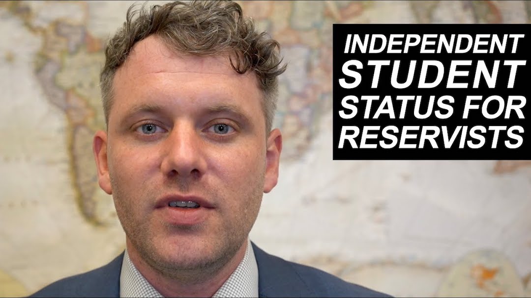You are currently viewing Independent Student Status For Reservists